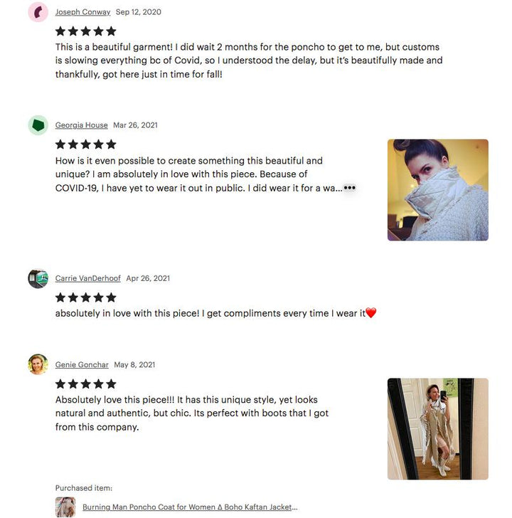 Bomenian Poncho Coat for Women / Freaky Kaftan Jacket / Off White - ChintamaniAlchemi