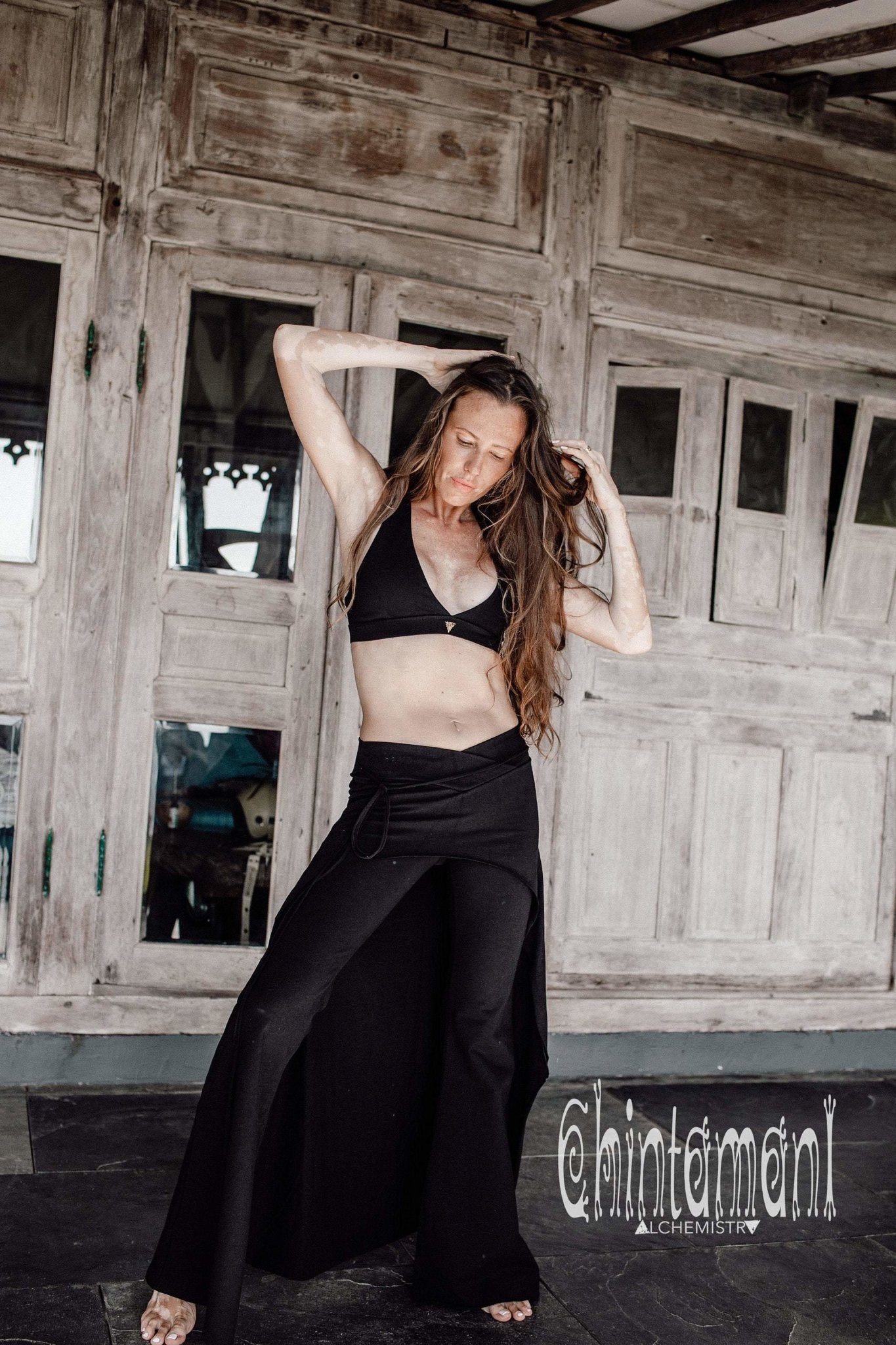 Yoga Dance Flare Pants With Long Attached Skirt, FLIRT PANTS With LONG Skirt,  Tribal Festival Elven Dance Clothing -  Canada