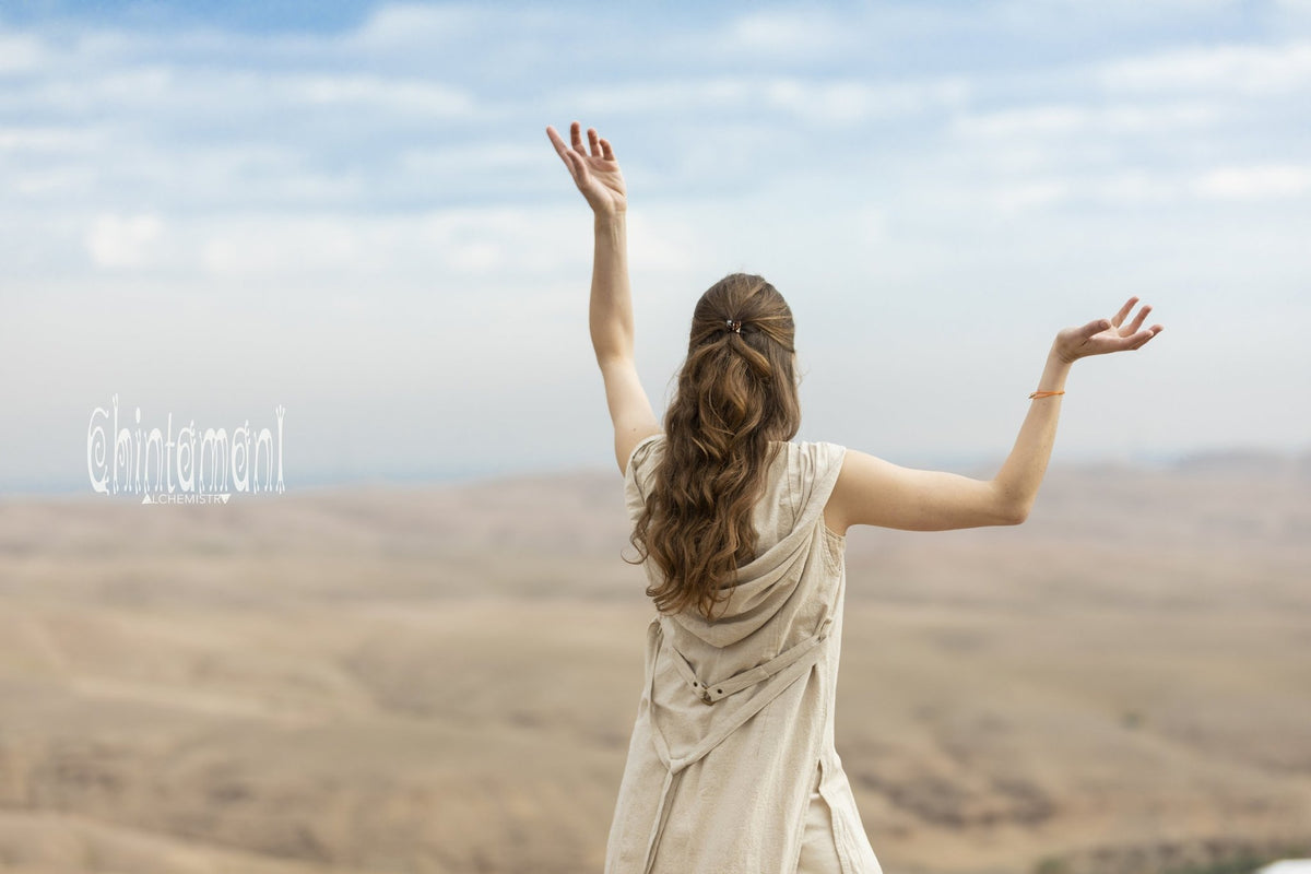 Hooded Sleeveless Shirt Dress / Boho Fringe Tunic Vest / Chakruna Off White - ChintamaniAlchemi