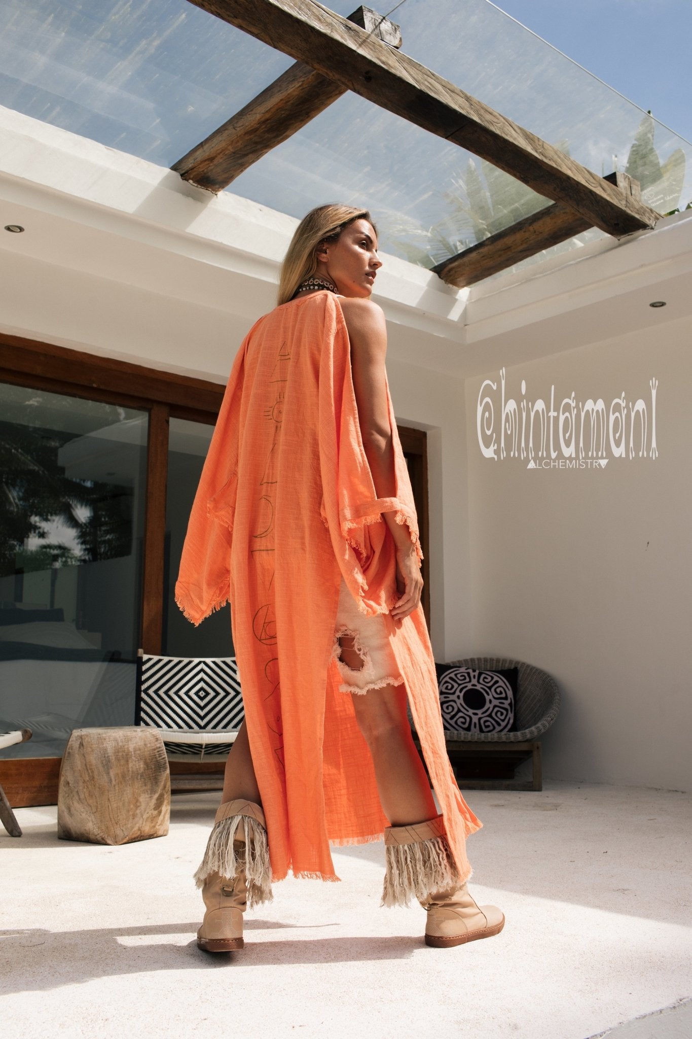 Coral kimono cardigan shop